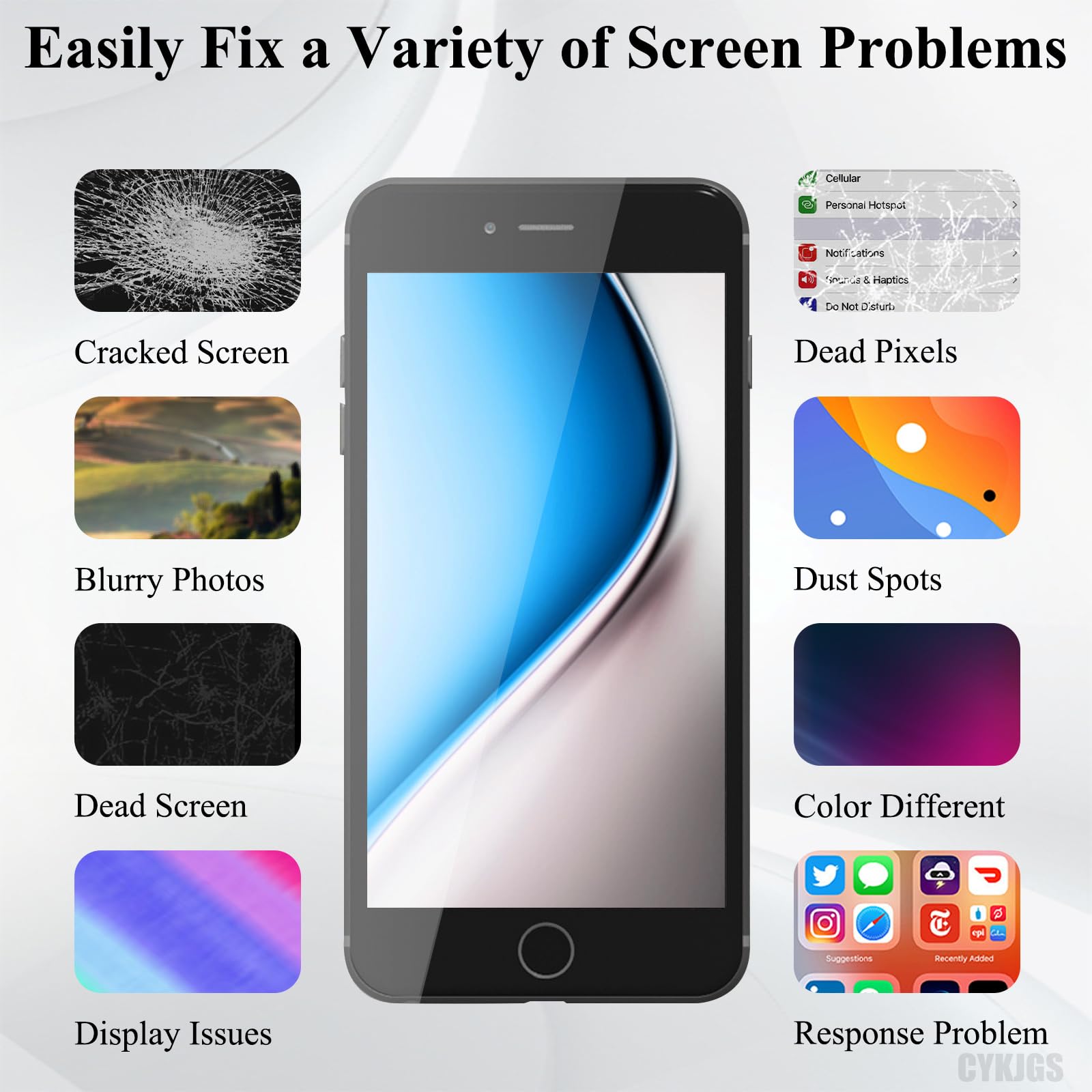 Amazon.com: CYKJGS for iPhone SE 3rd / 2nd Generation and for